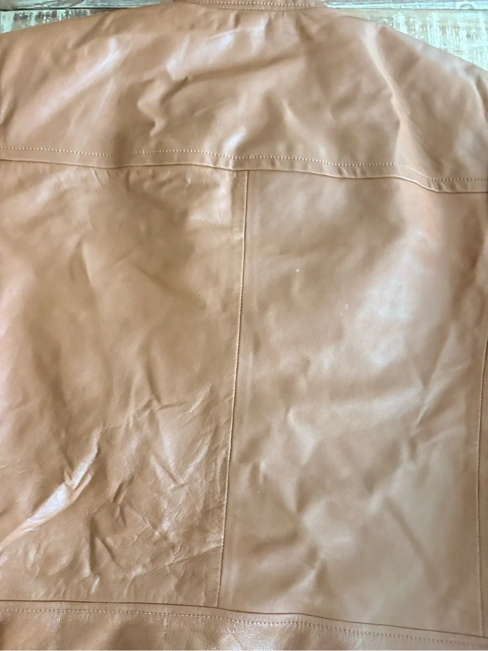 MICHAEL Michael Kors Lamb Leather Moto Jacket Brown XL